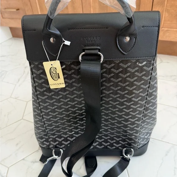 Off-Brand Black Pattern Backpack - Picture 6 of 10